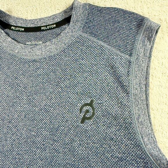 Peloton Seamless Sleeveless Athletic Muscle Tank in Deep Navy - US Men’s XL - Picture 3 of 7
